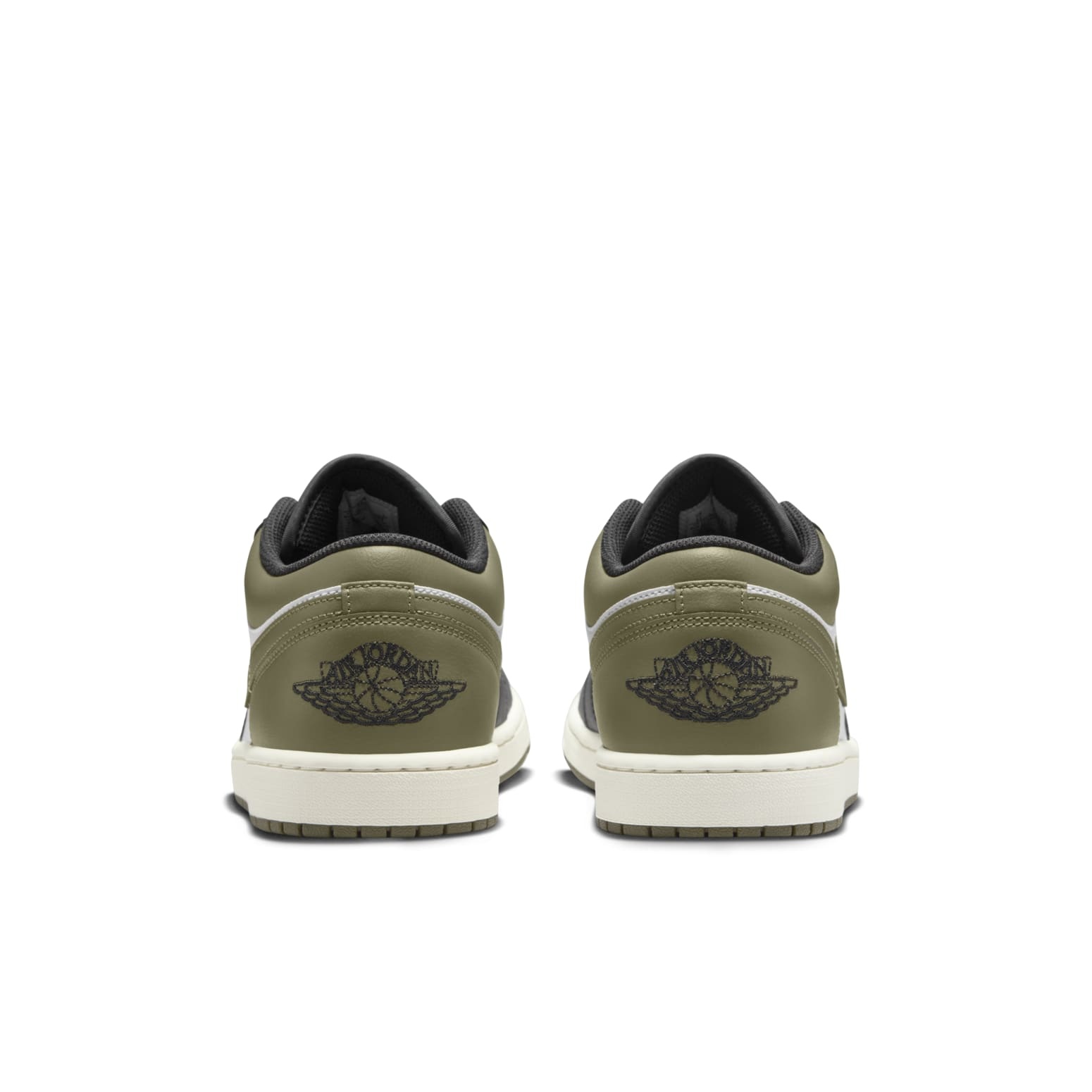 Air Jordan 1 Low 'Black White Medium Olive' 553558-092 - 5