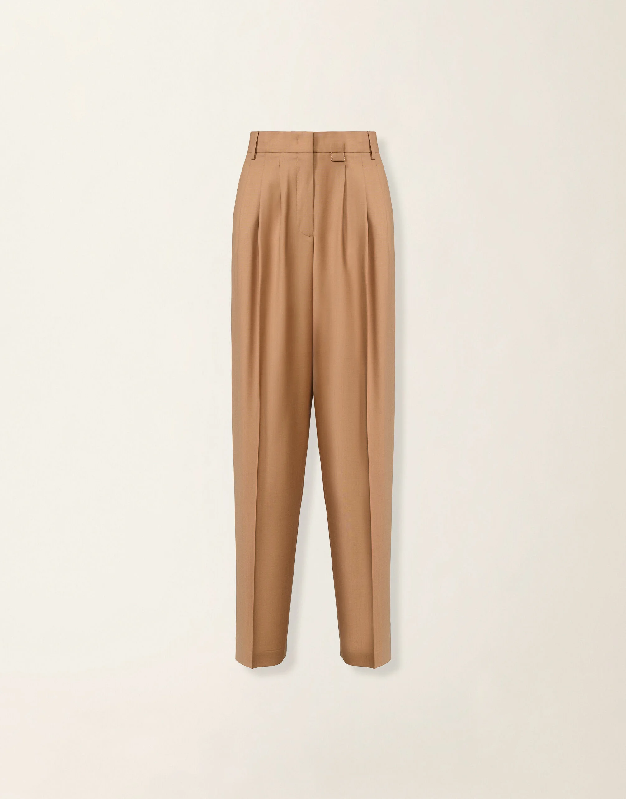 Cool wool trousers with triple pleats - 1