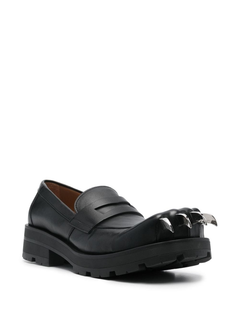 CHARLES JEFFREY LOVERBOY Moggies claw-detailing loafers outlook