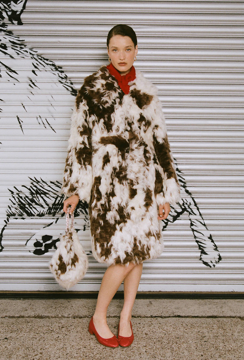 Lincoln Coat - Faux Cowhide 1