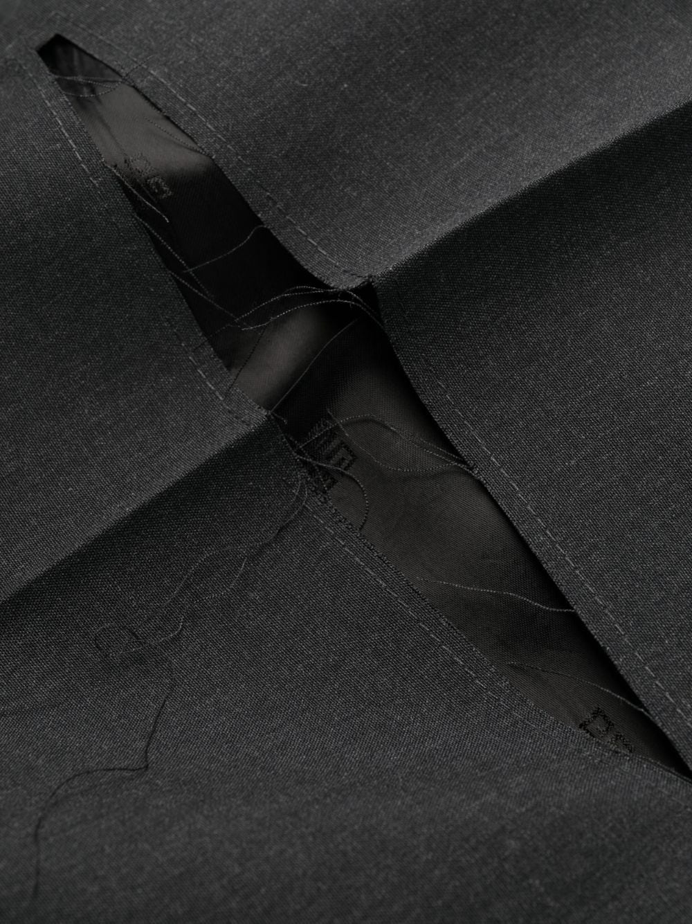 distressed wool trousers - 7