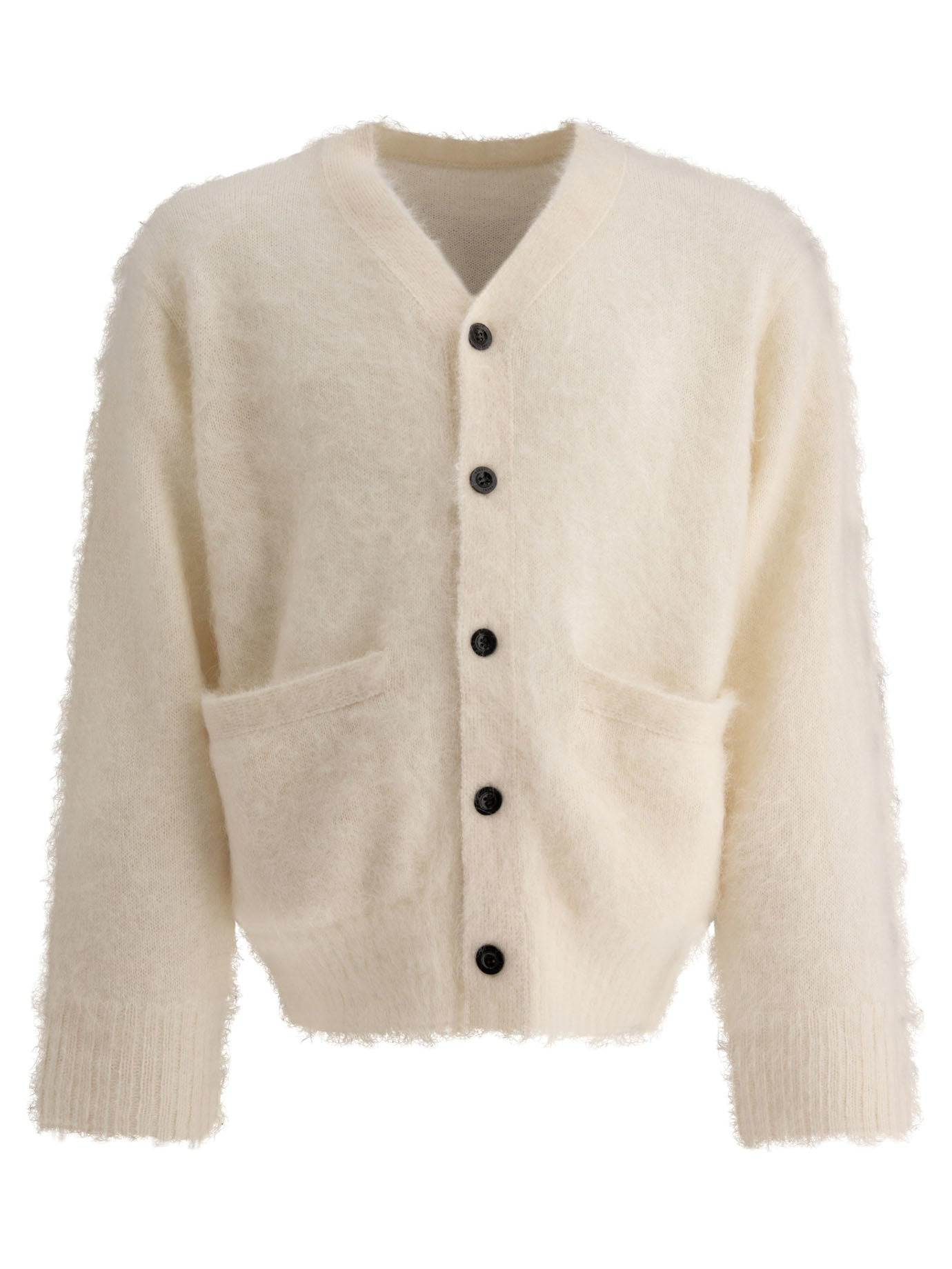 Sacai Men "Gonz Mohair Knit" Cardigan - 1