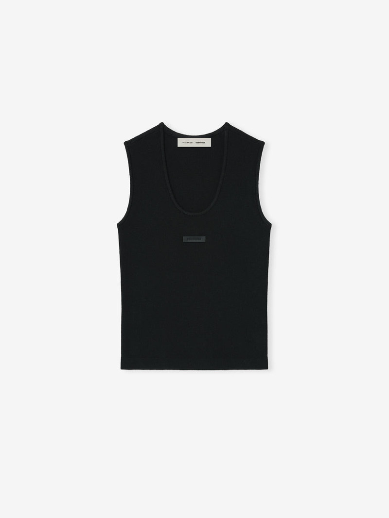 Womens Soft Rib Knit Tank 1
