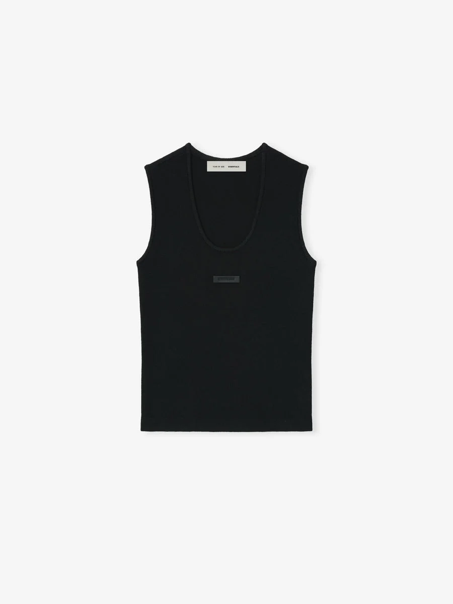 Womens Soft Rib Knit Tank - 1