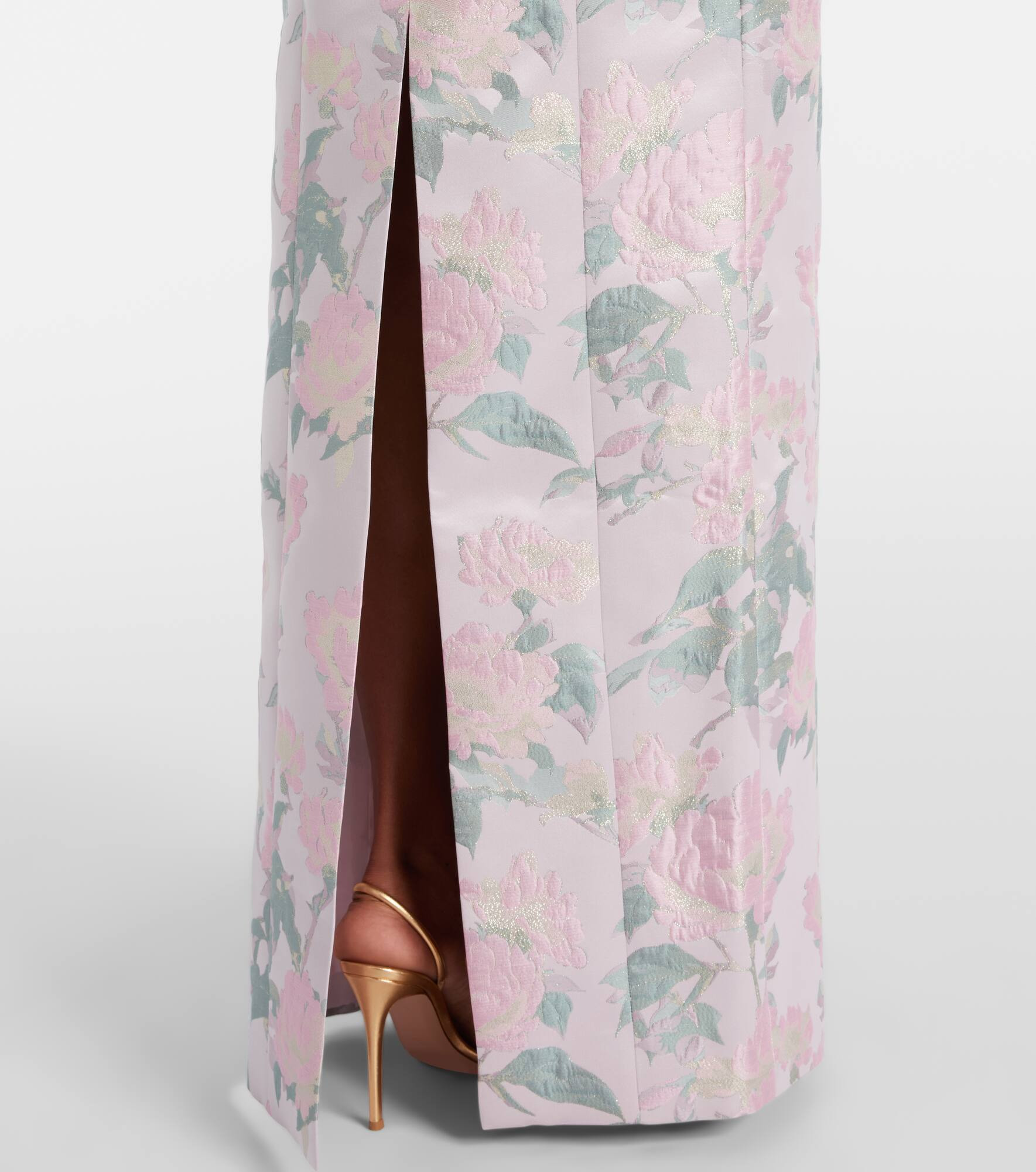 Odessa floral brocade corset gown - 5