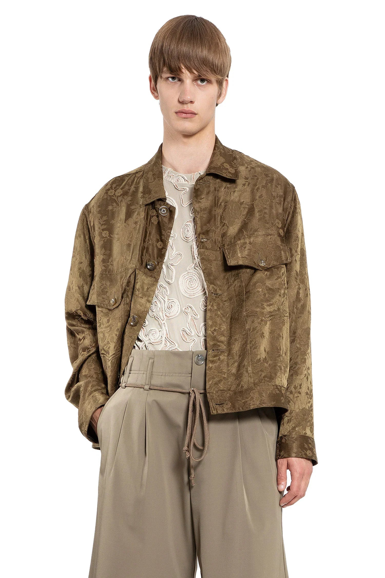 Floral-Jacquard-Worker-Jacket - 5