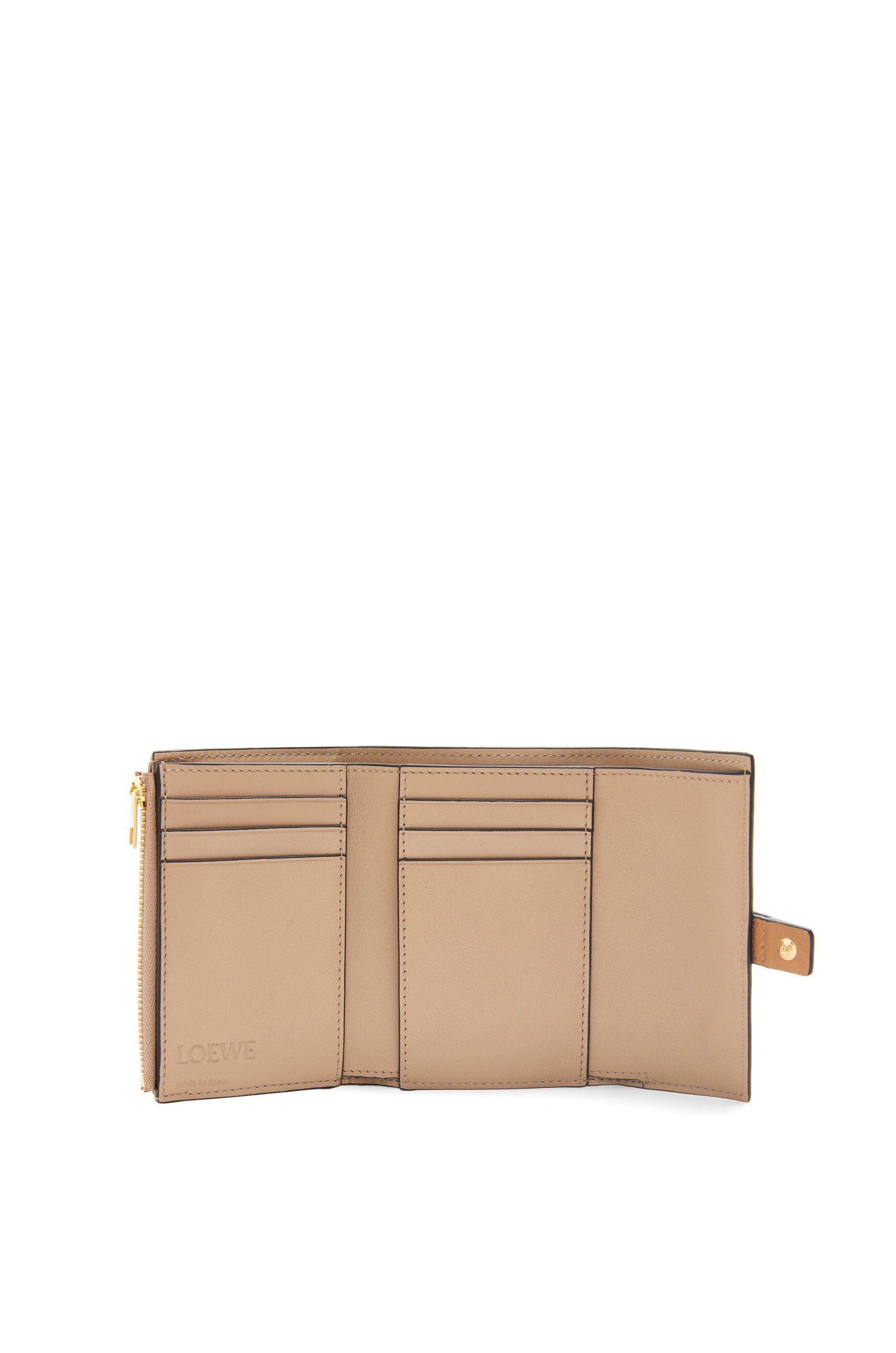 Small vertical wallet in soft grained calfskin - 2
