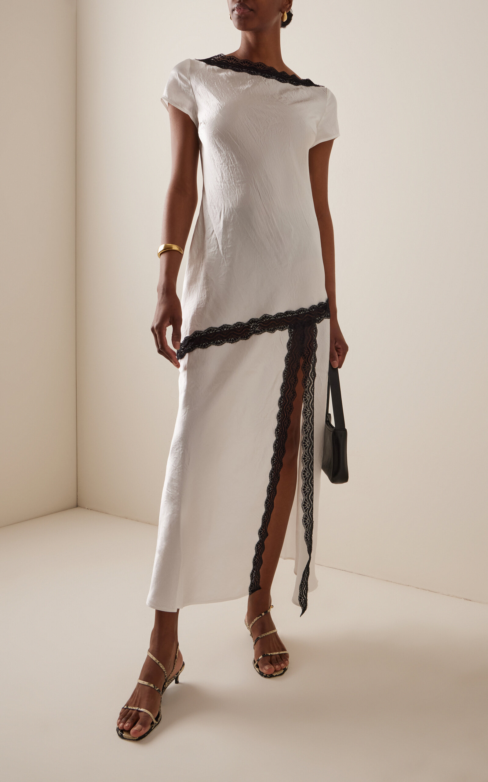 Exclusive Tee Satin Gown ivory - 3