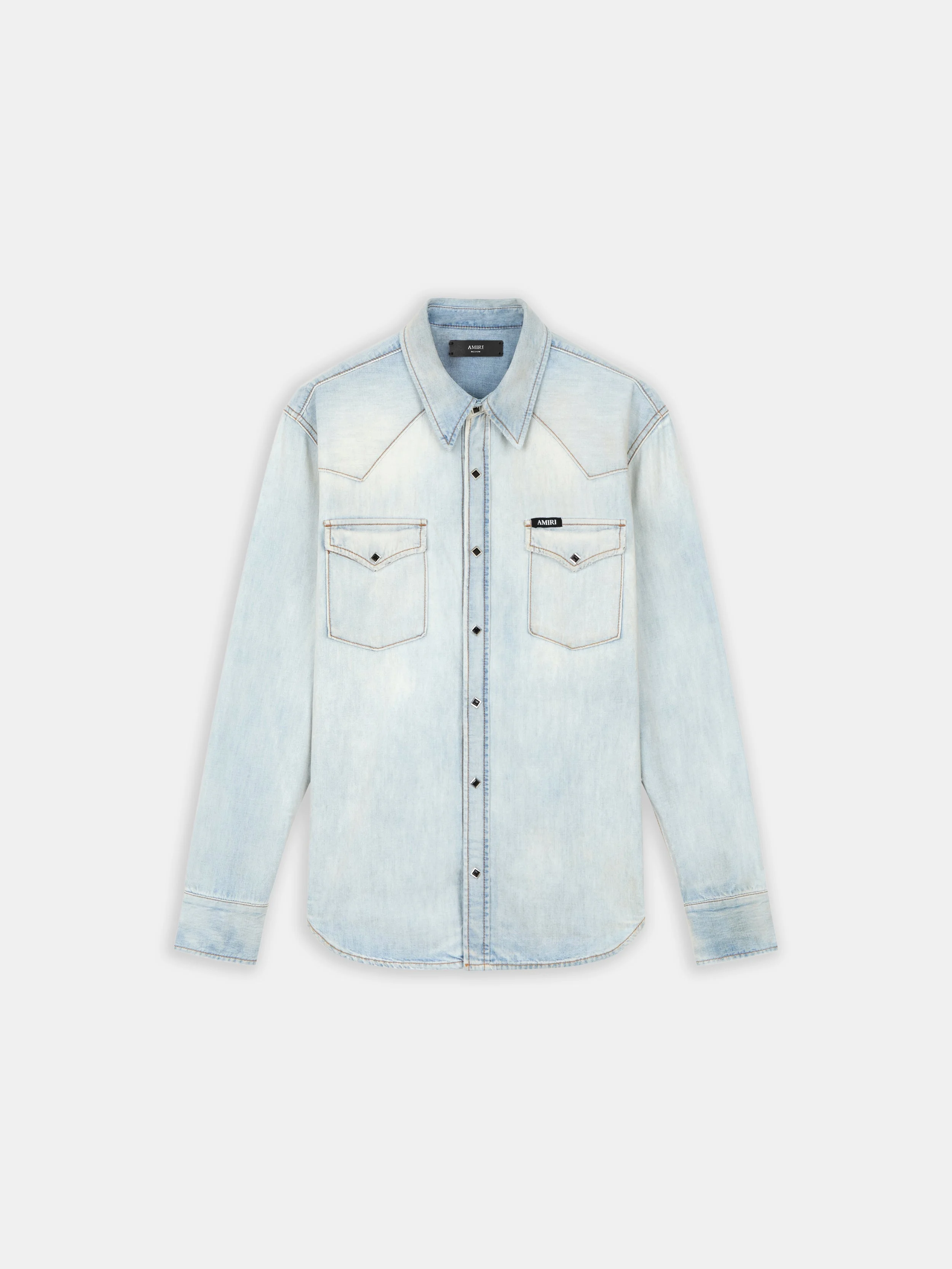 WESTERN DENIM LONG SLEEVE SHIRT - 1