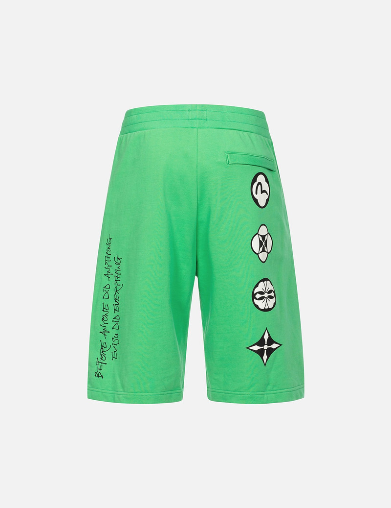 EVISU KAMON PRINT REGULAR FIT SWEAT SHORTS outlook