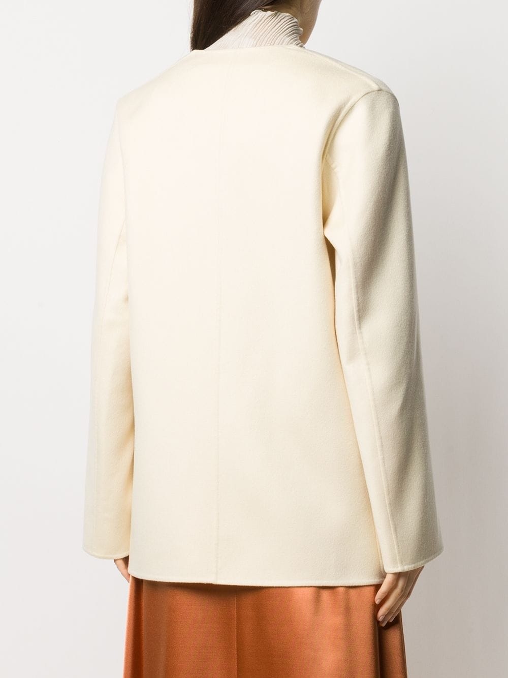 v-neck cashmere jacket - 4