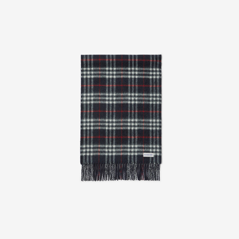 Check Cashmere Reversible Scarf 3