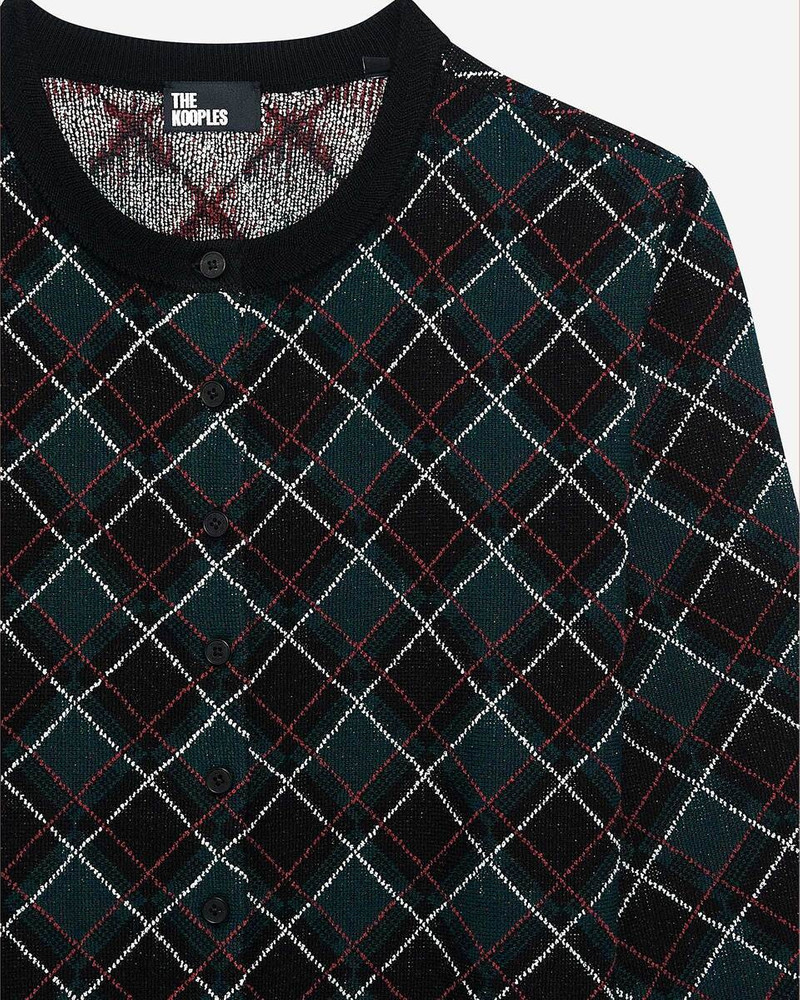 BLACK CHECK CARDIGAN 6