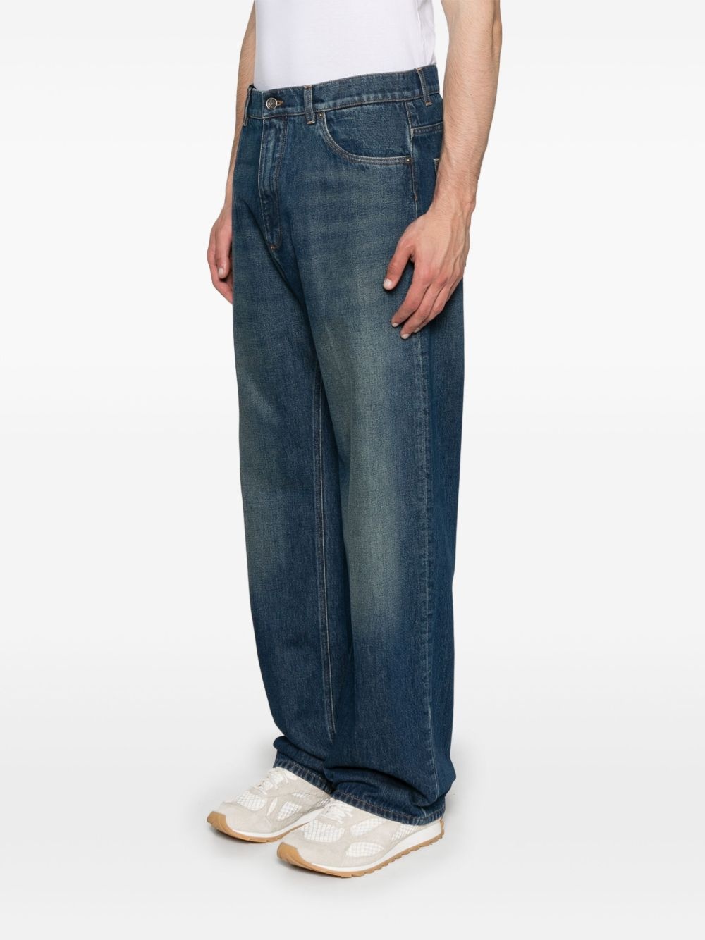 logo-patch jeans - 3