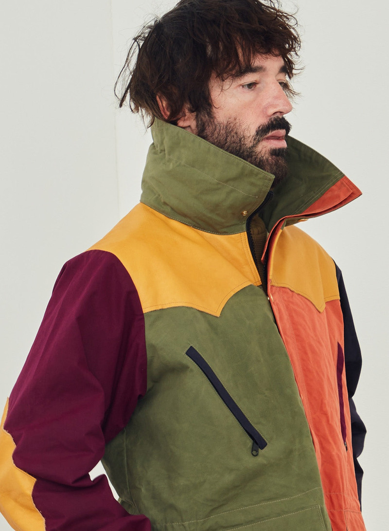 Rocky Mountain Featherbed x Nigel Cabourn Mountain Parka Dry Wax in Multicolour 3