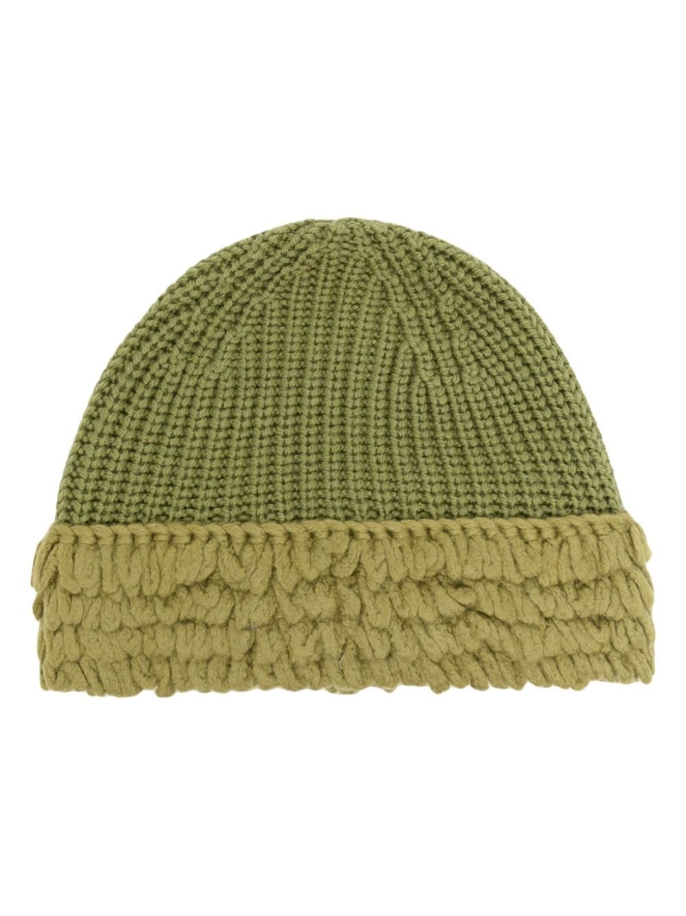ribbed wool beanie - 1