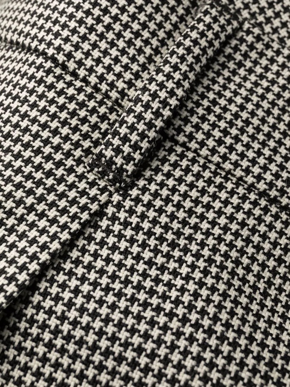 houndstooth-patterned cropped tailored trousers - 7