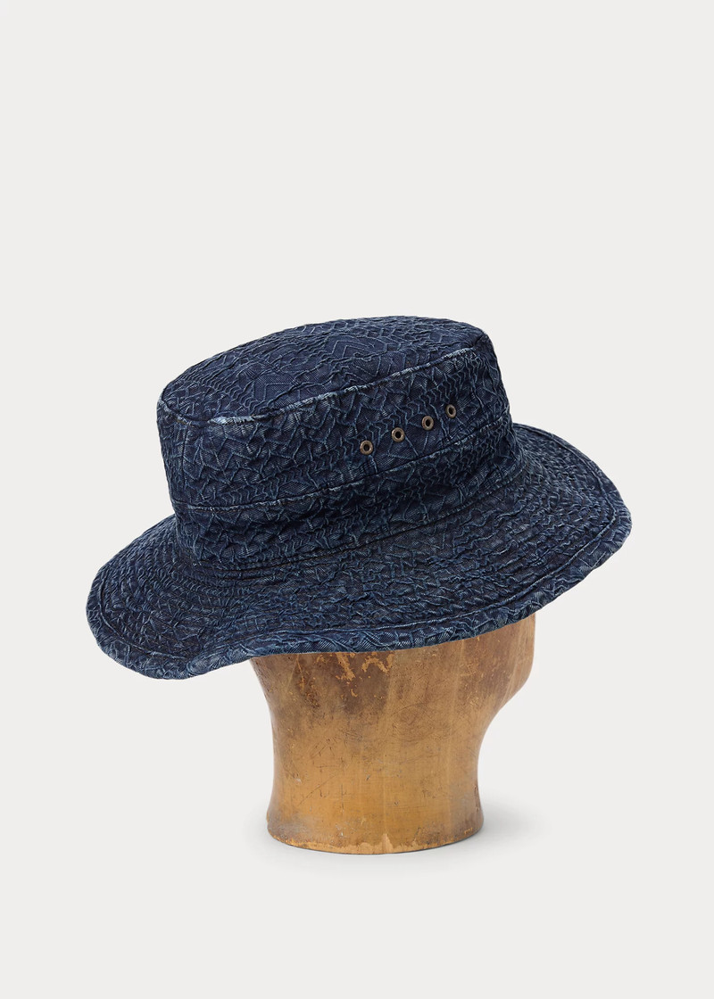 RRL by Ralph Lauren Indigo Jacquard Bucket Hat outlook