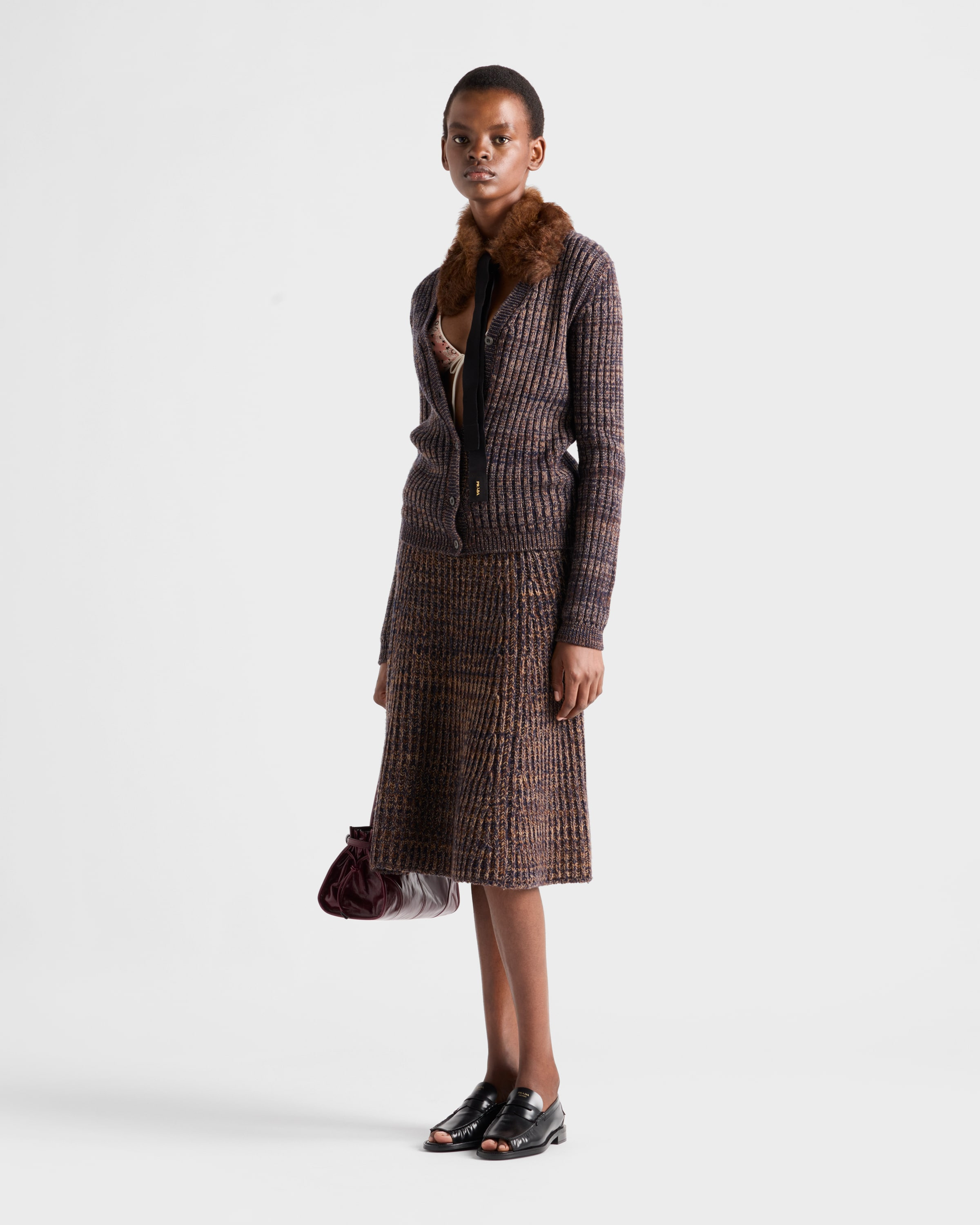Wool and cashmere knit skirt - 2