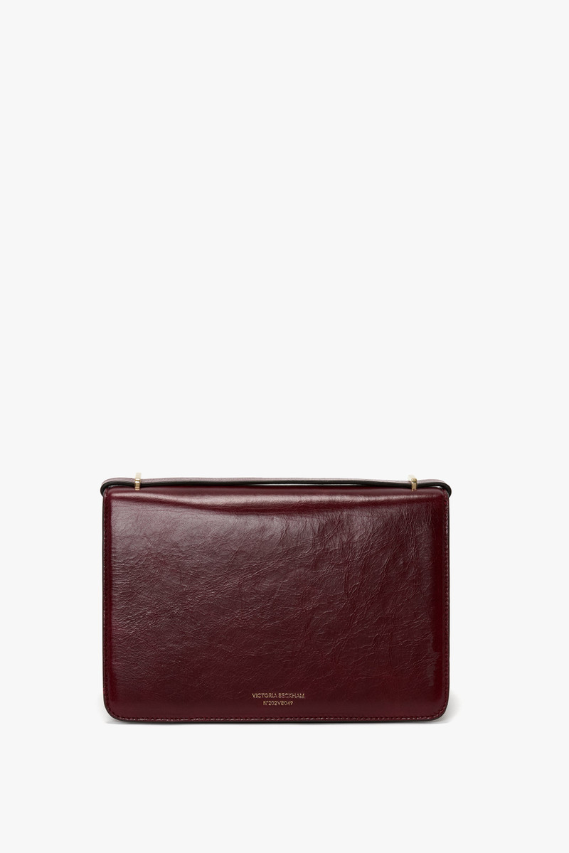 202 Crossbody Bag In Burgundy Distressed Leather 6