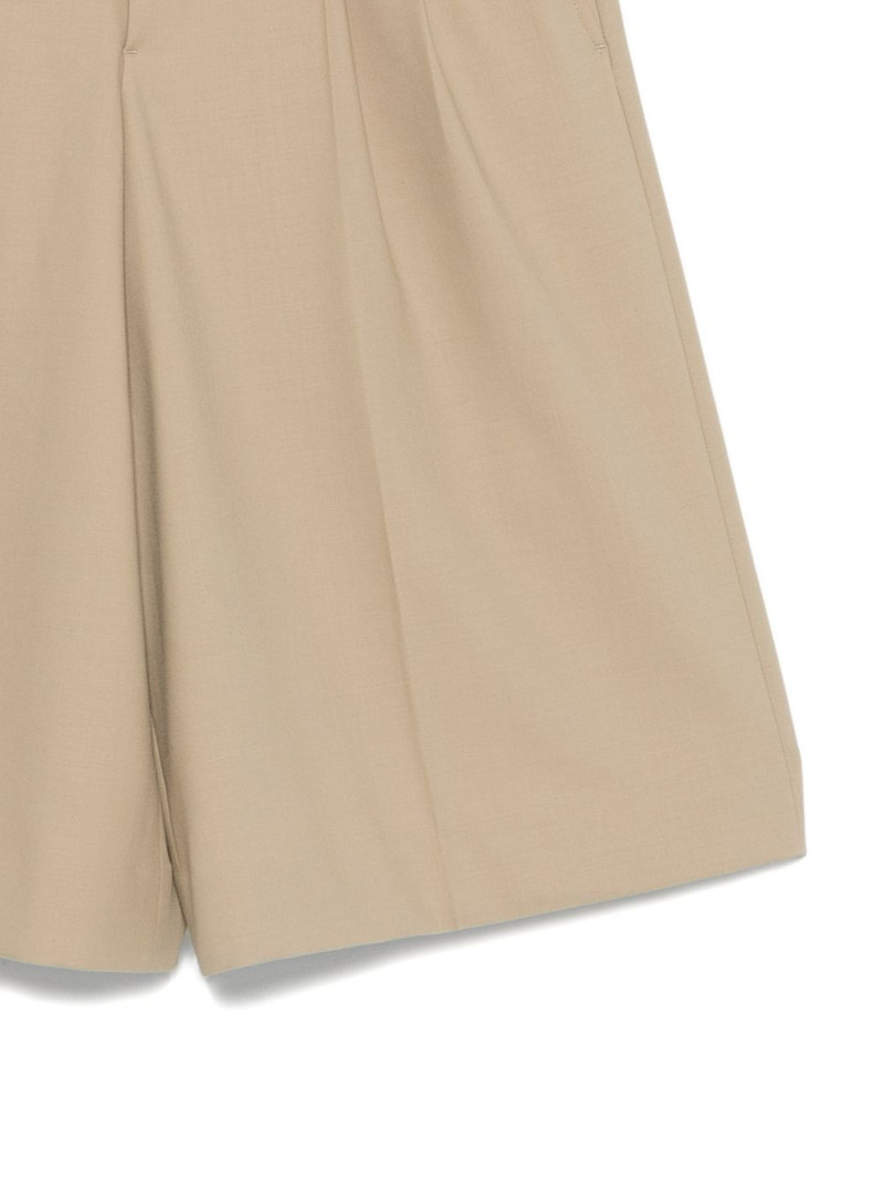 belt-loop pleated shorts 3