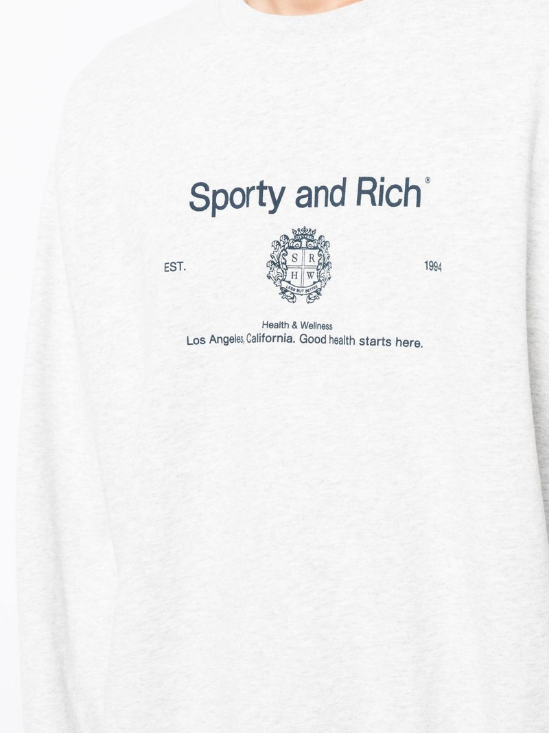 logo-print cotton sweatshirt 6