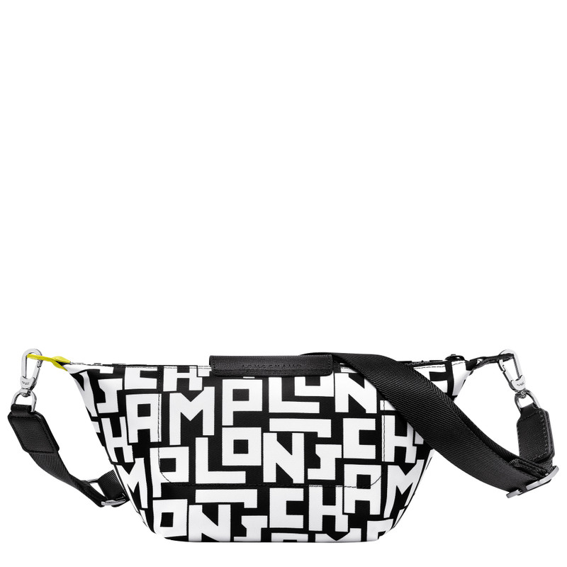 Le Pliage LGP XS Crossbody bag Black/White - Canvas 4