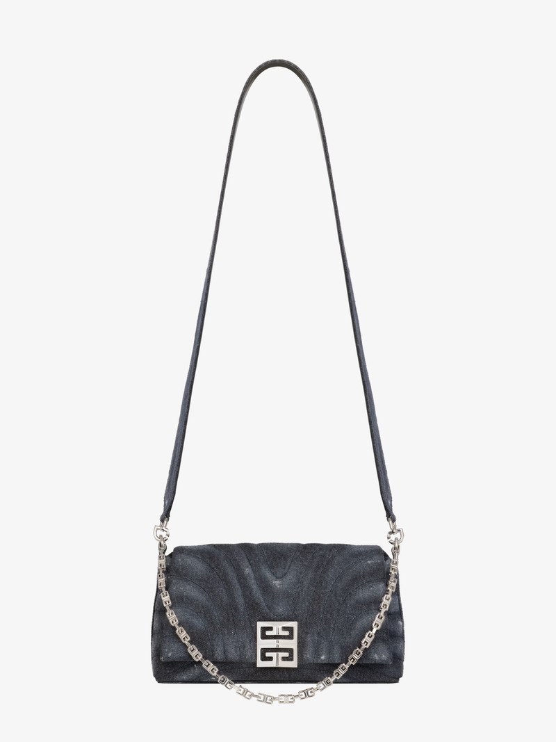 SMALL 4G SOFT BAG IN QUILTED DENIM 3