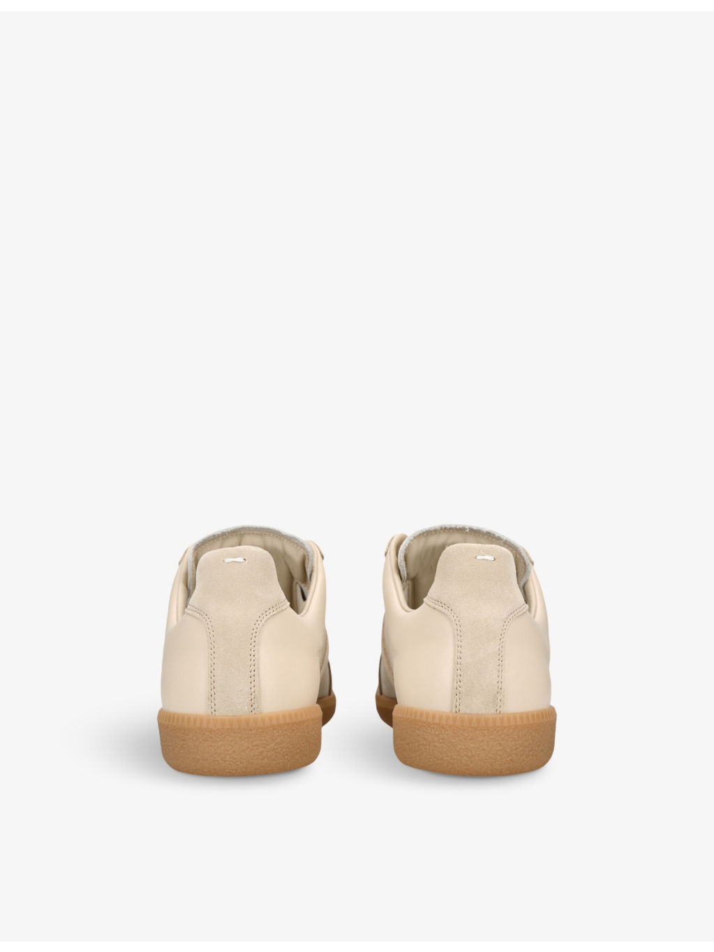Replica panelled leather low-top trainers - 4