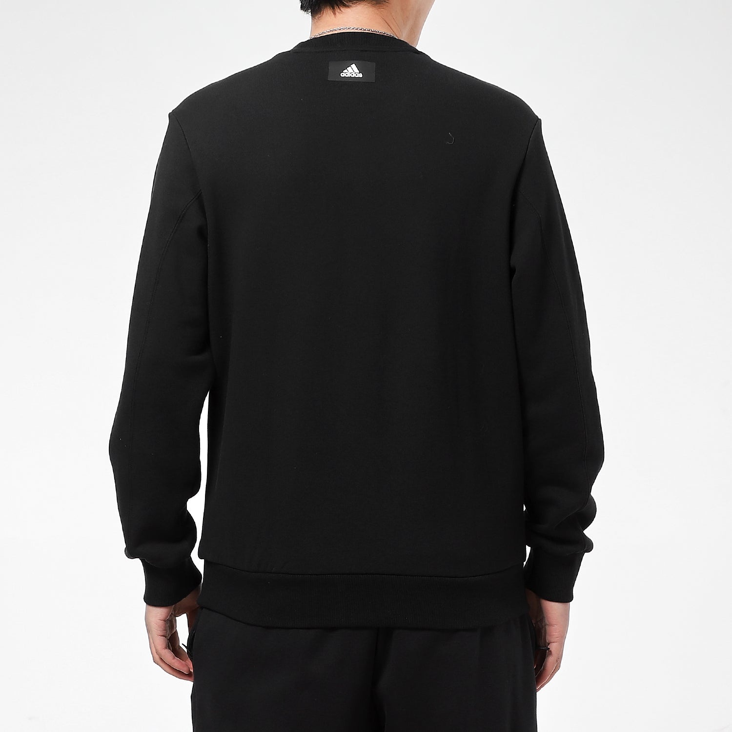 adidas Sportswear Graphic Crew Sweatshirt Black GQ6200 - 4