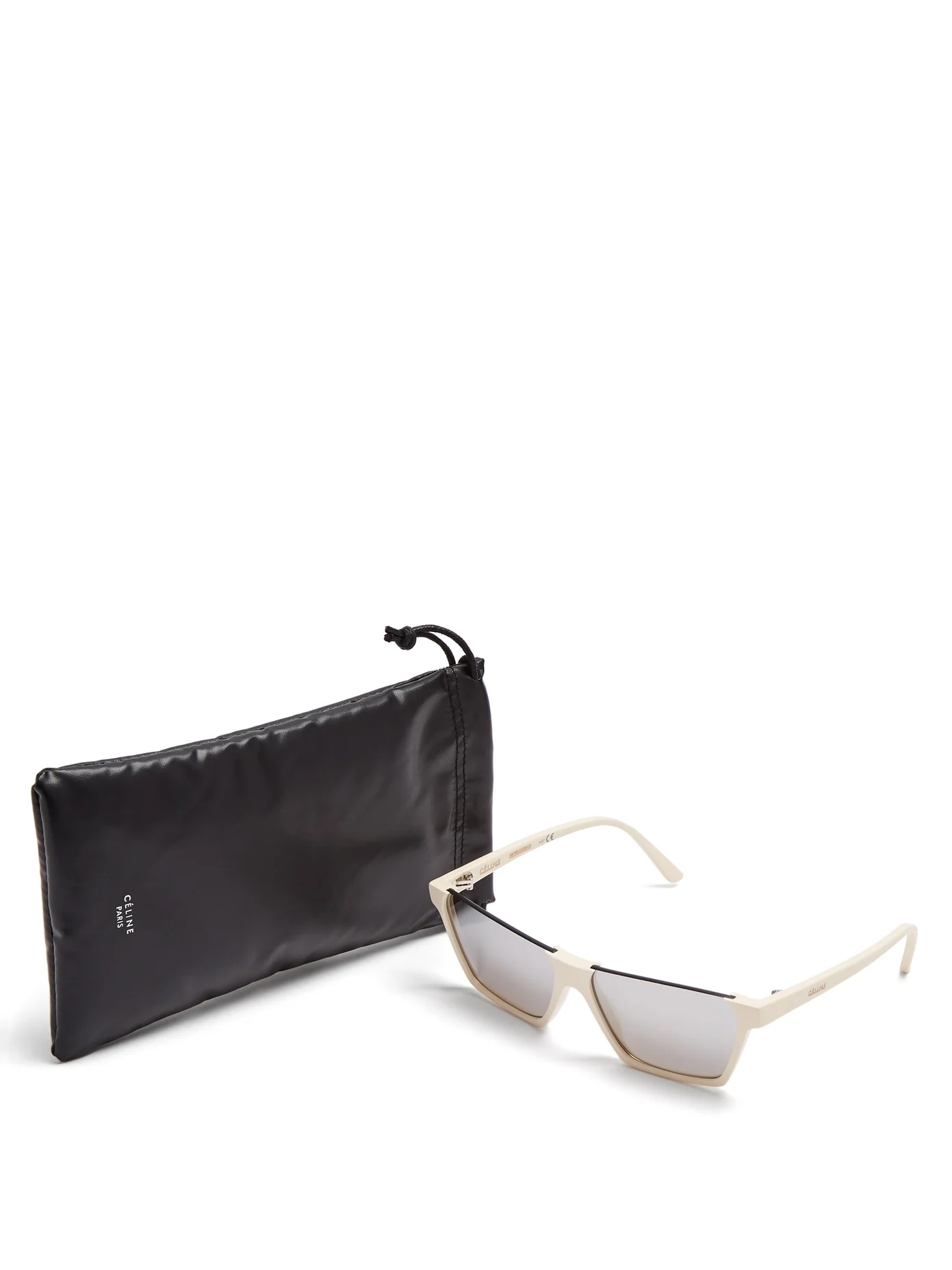 Rectangular acetate sunglasses - 4