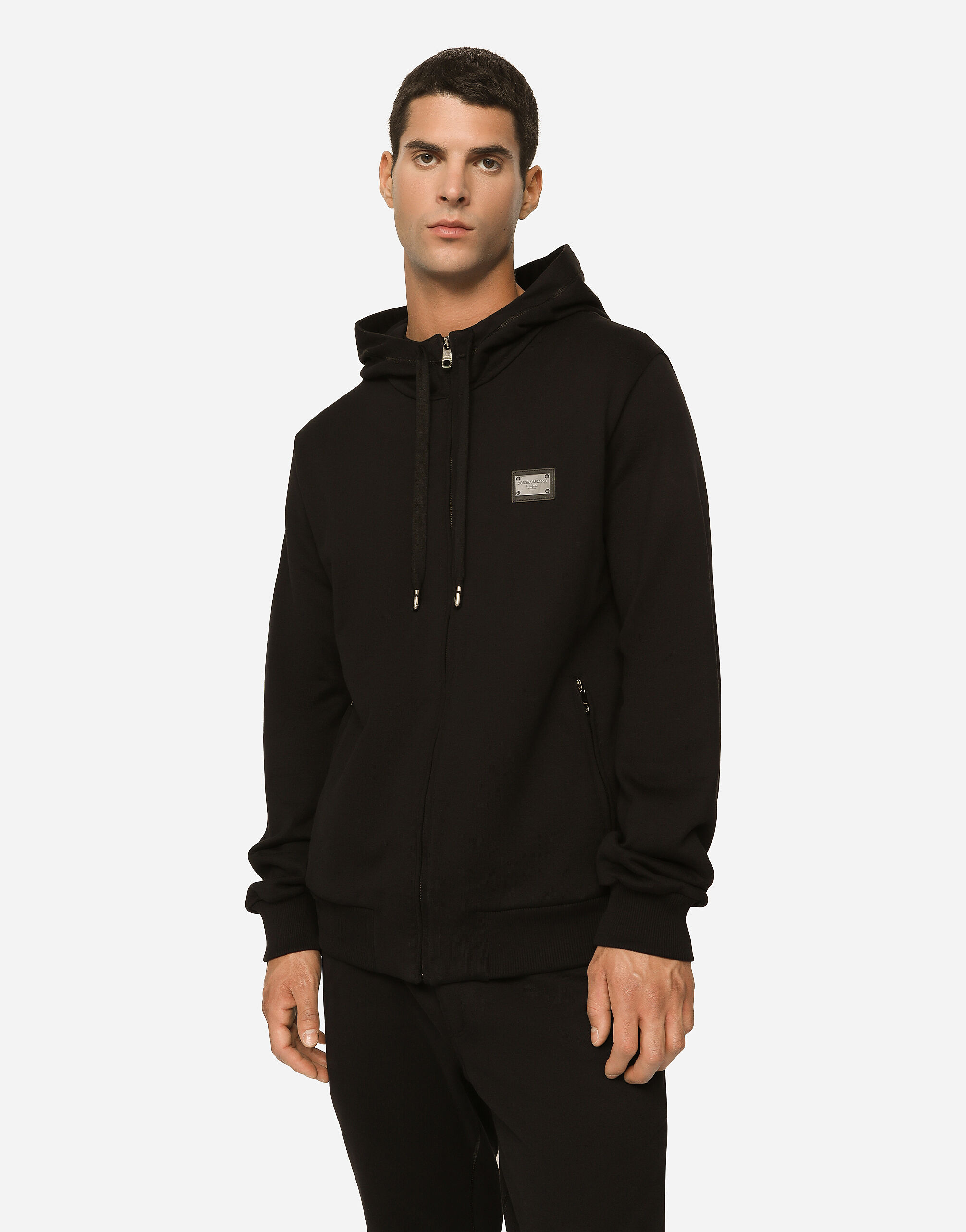 Jersey zip-up hoodie - 4