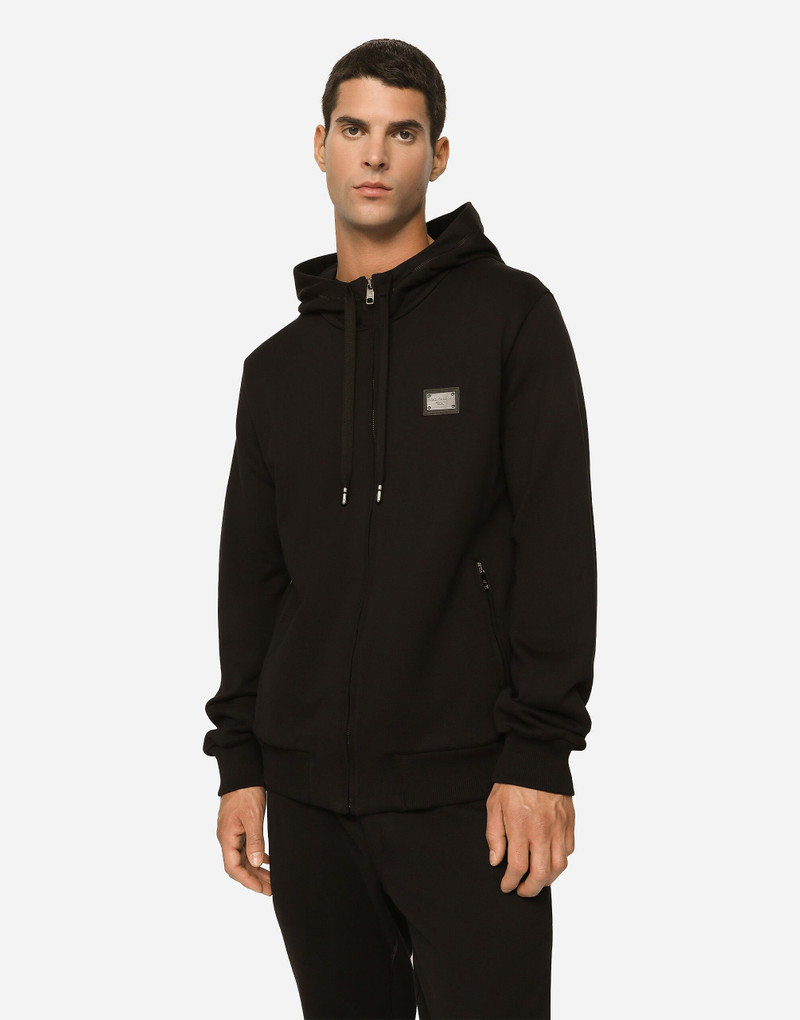 Dolce & Gabbana Jersey zip-up hoodie outlook