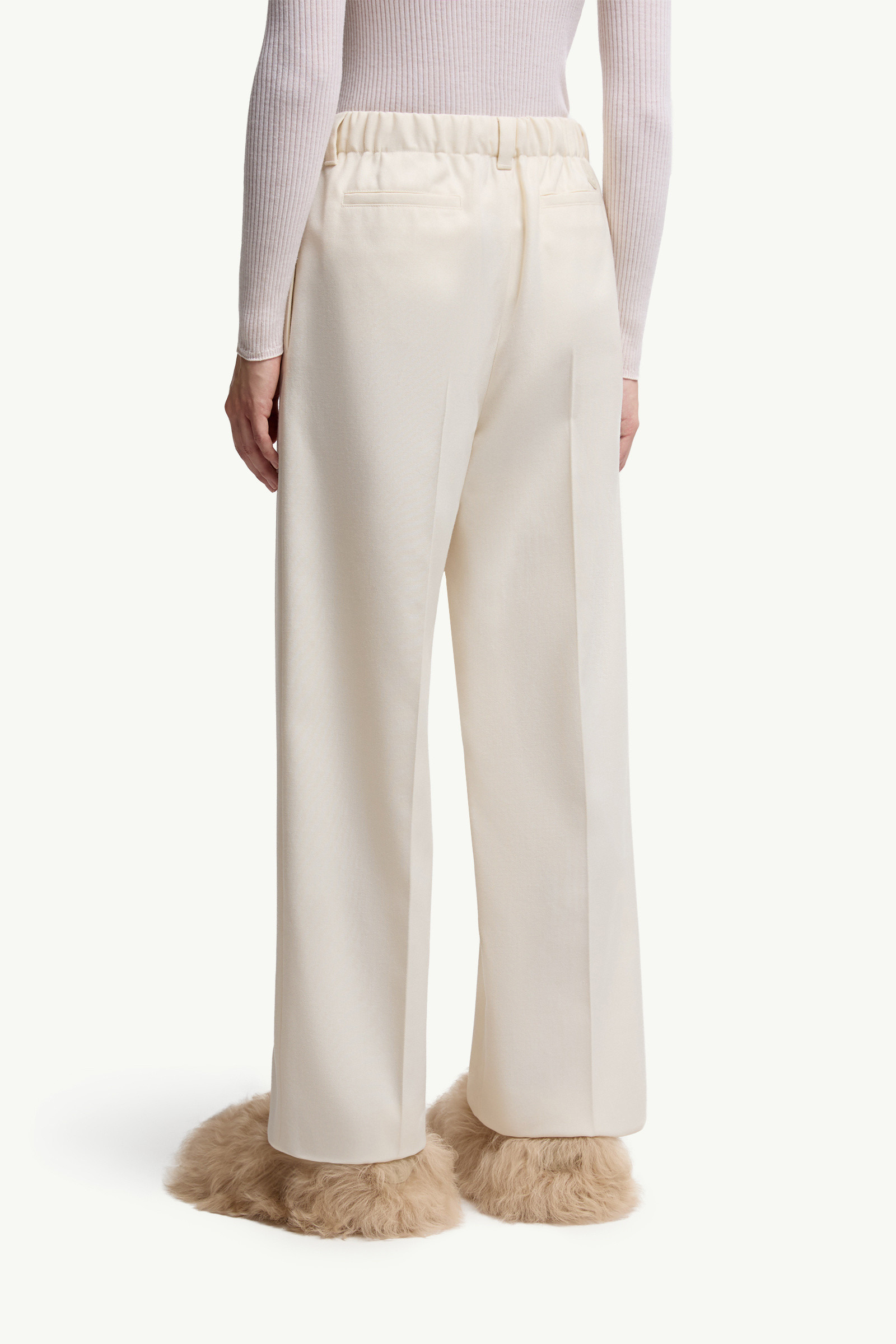 Wool Gabardine Tailored Pants - 5