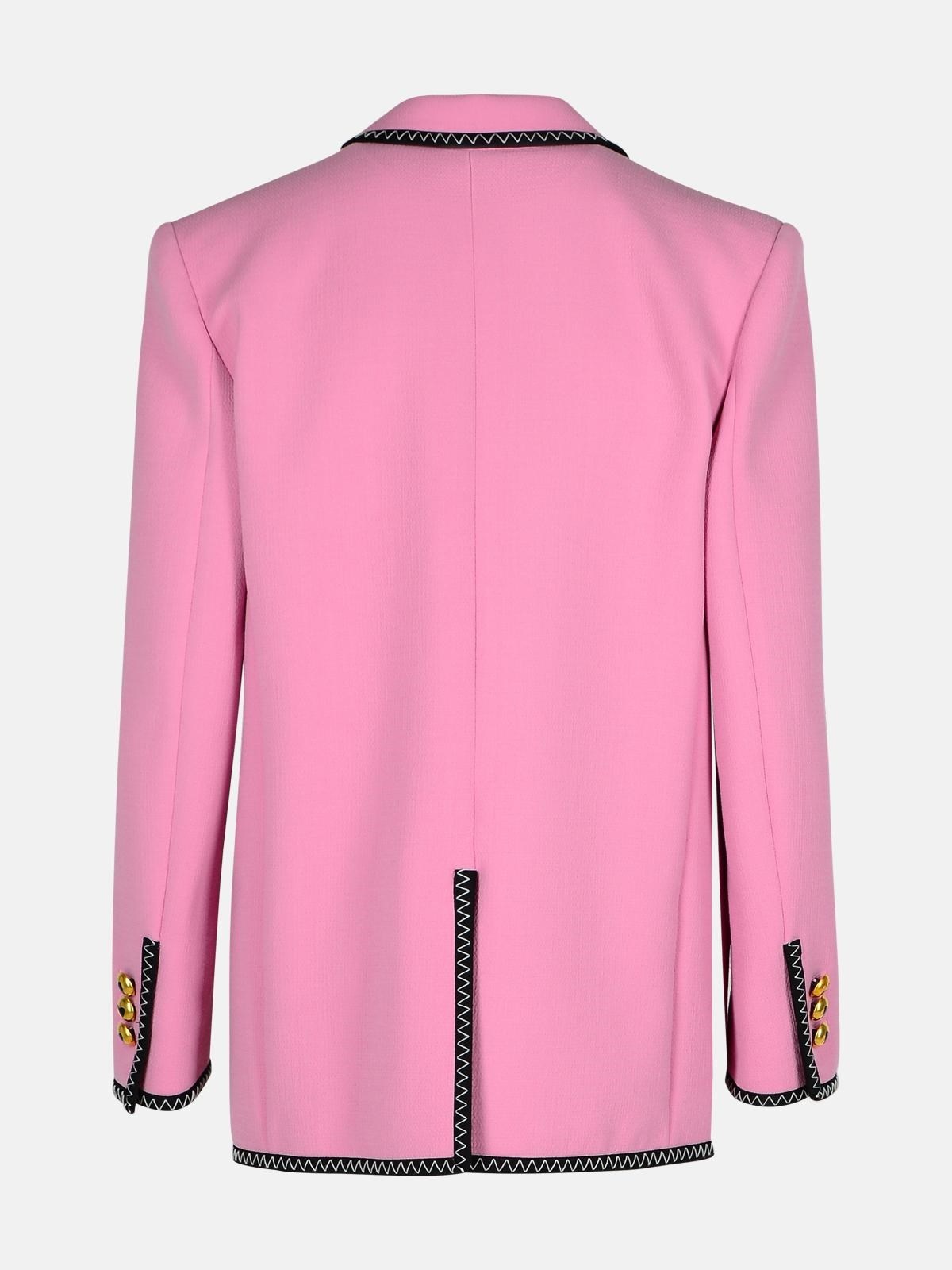 BLAZER IN PINK VISCOSE BLEND - 3