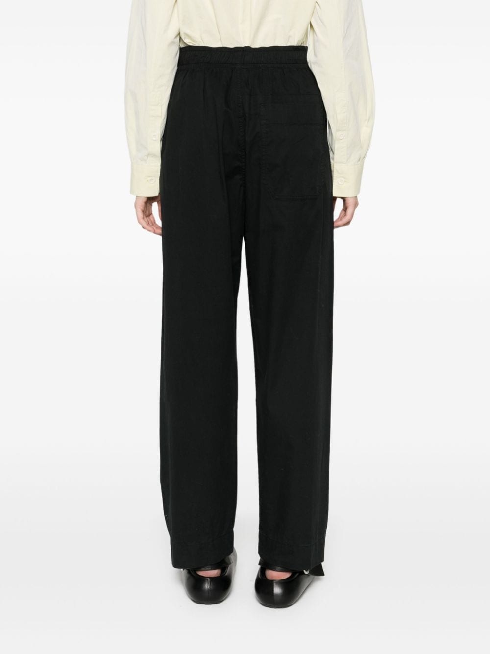 elasticated tapered trousers - 4