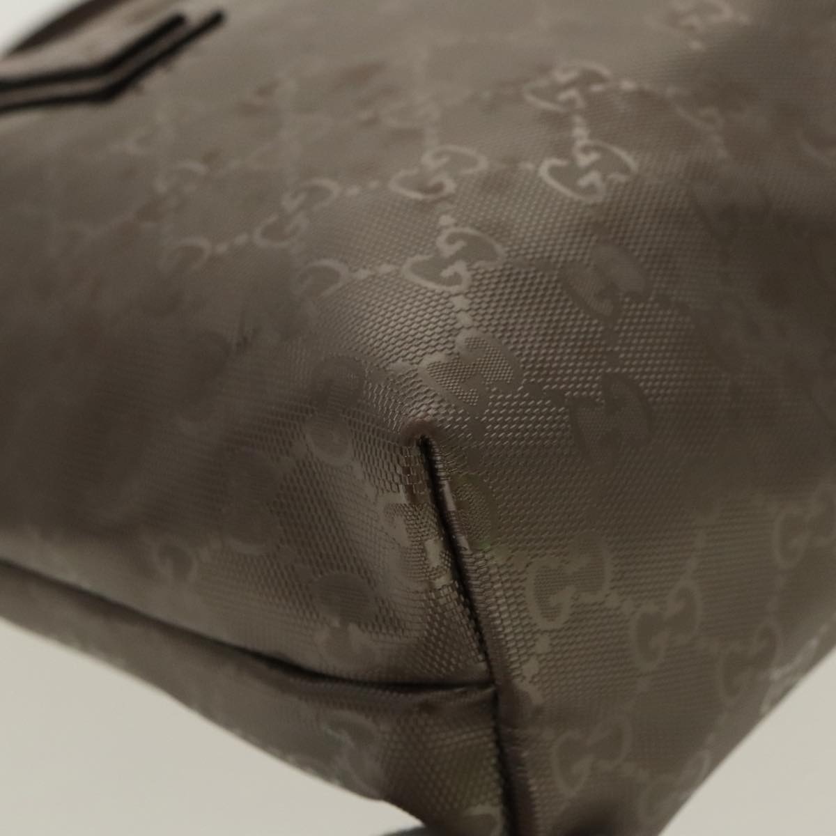 GUCCI GG Implementation Tote Bag Silver Metallic - 11