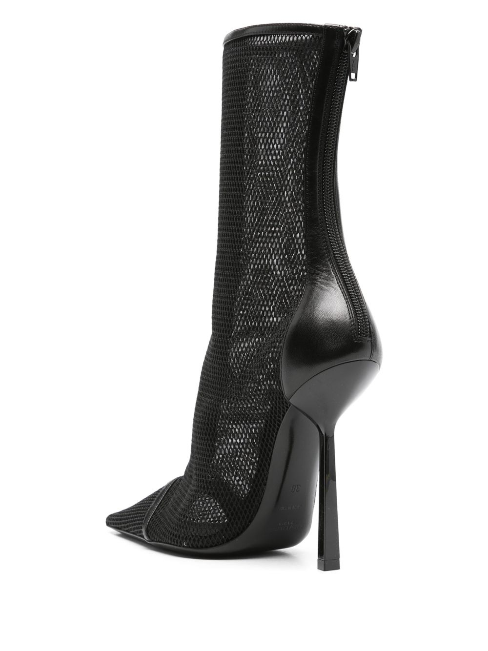 pointed-toe mesh boots - 3