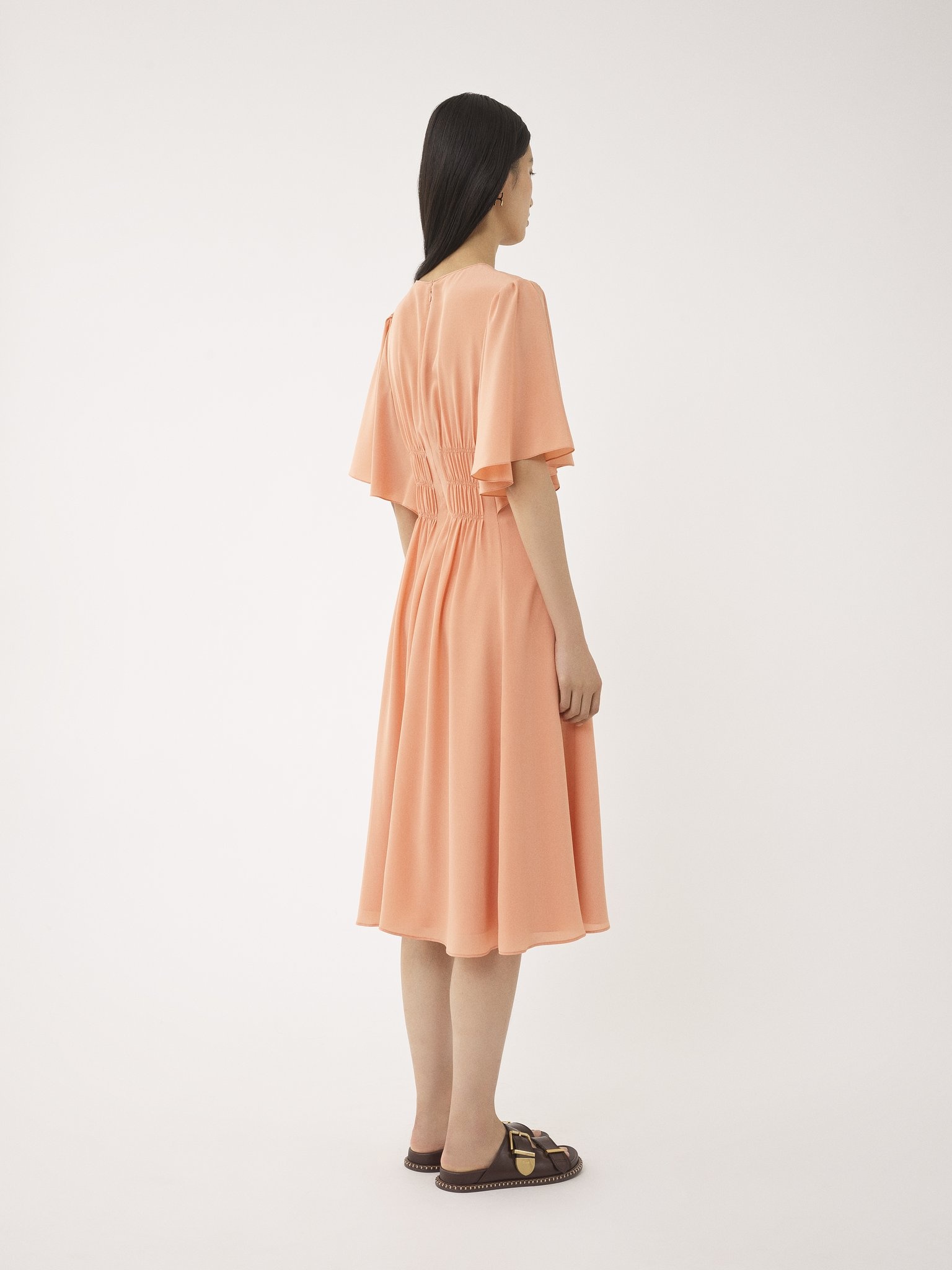 WING-SLEEVE FLARE DRESS - 5