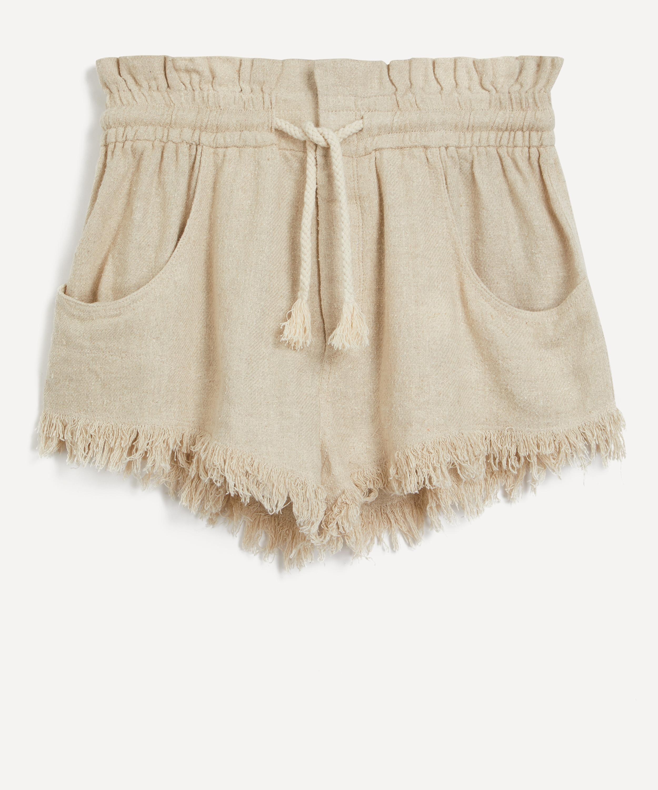 Talapiz Woven Silk Shorts - 1