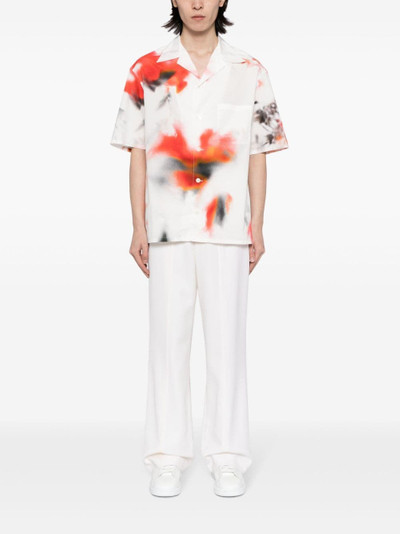 Alexander McQueen abstract-pattern cotton shirt outlook
