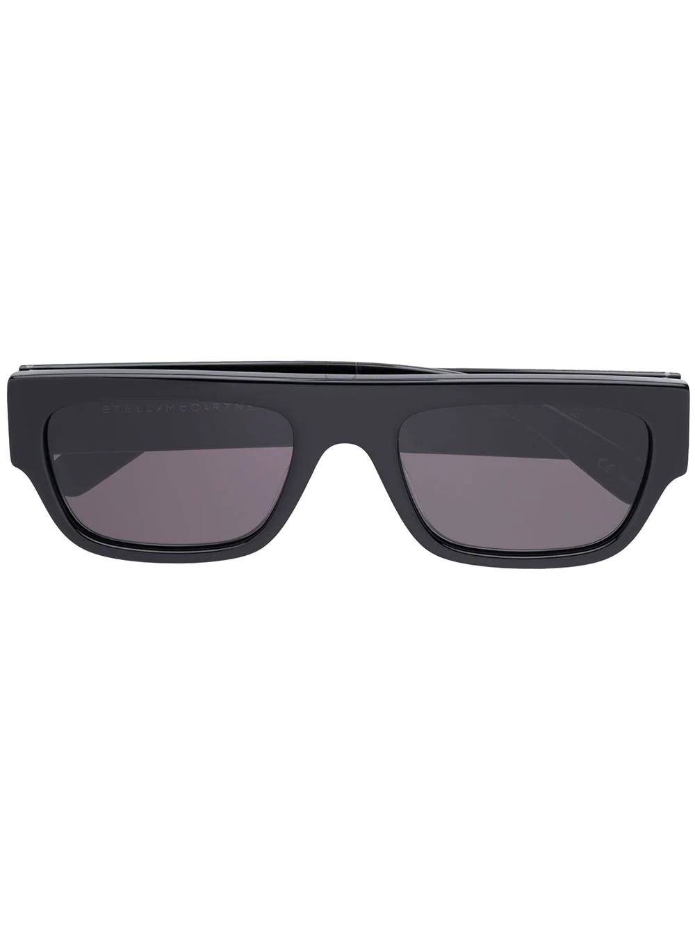 rhinestone logo rectangular-frame sunglasses - 1