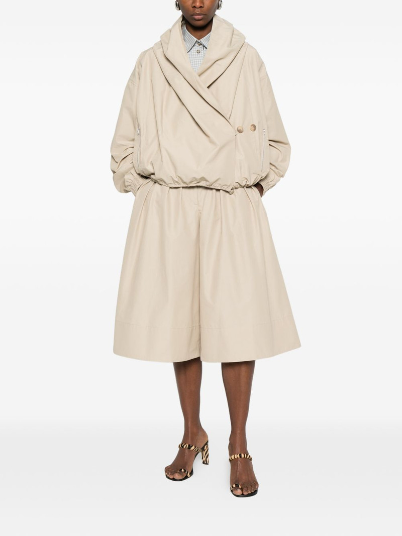 BRANDON MAXWELL draped hood leisure jacket outlook