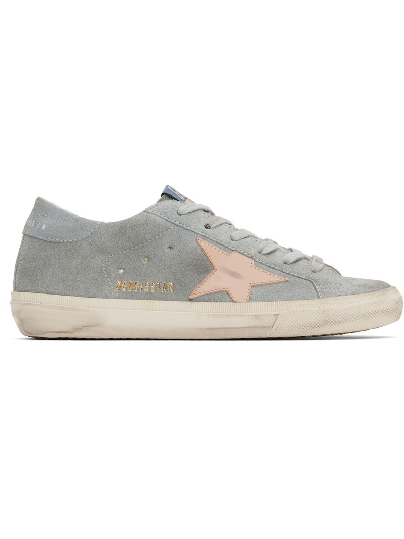 Gray & Pink Super Star Double Foxing Sneakers 1