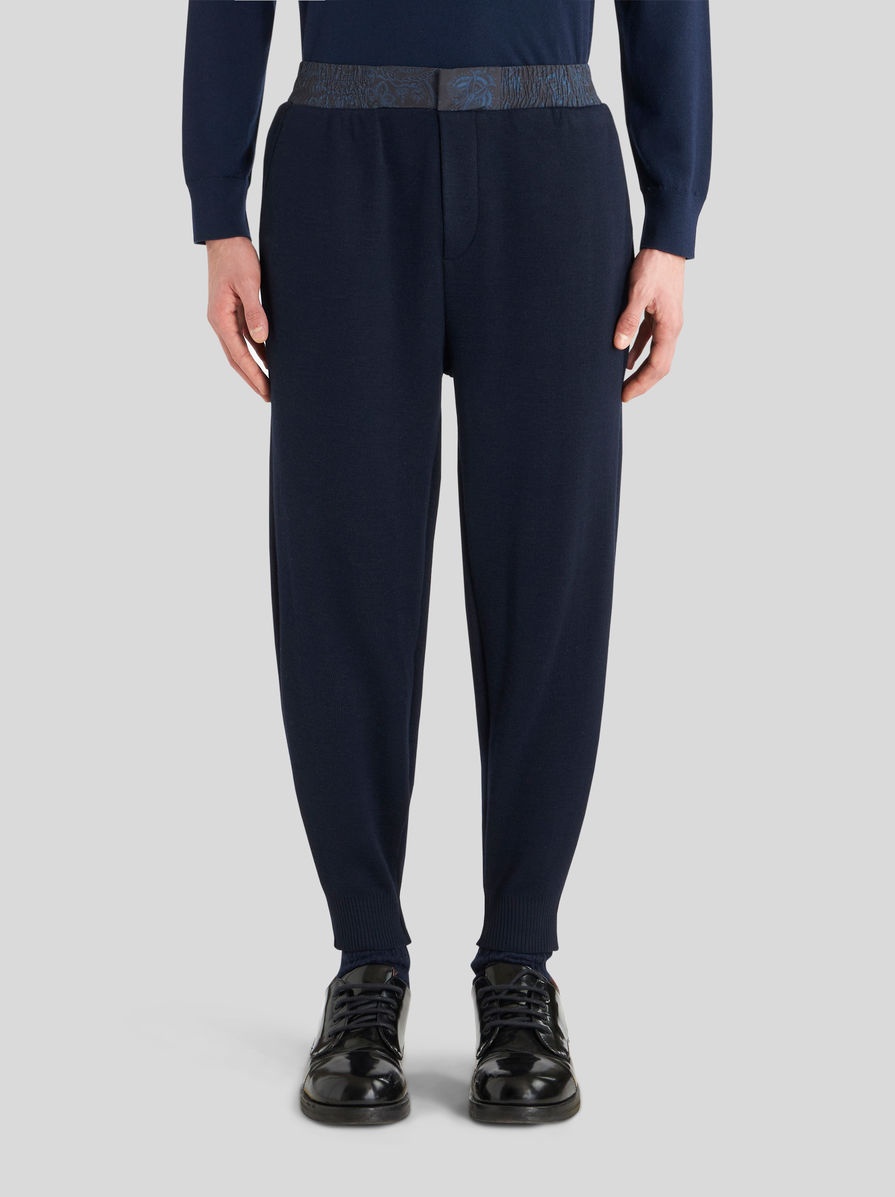 KNITTED TROUSERS WITH PAISLEY INSERTS - 2