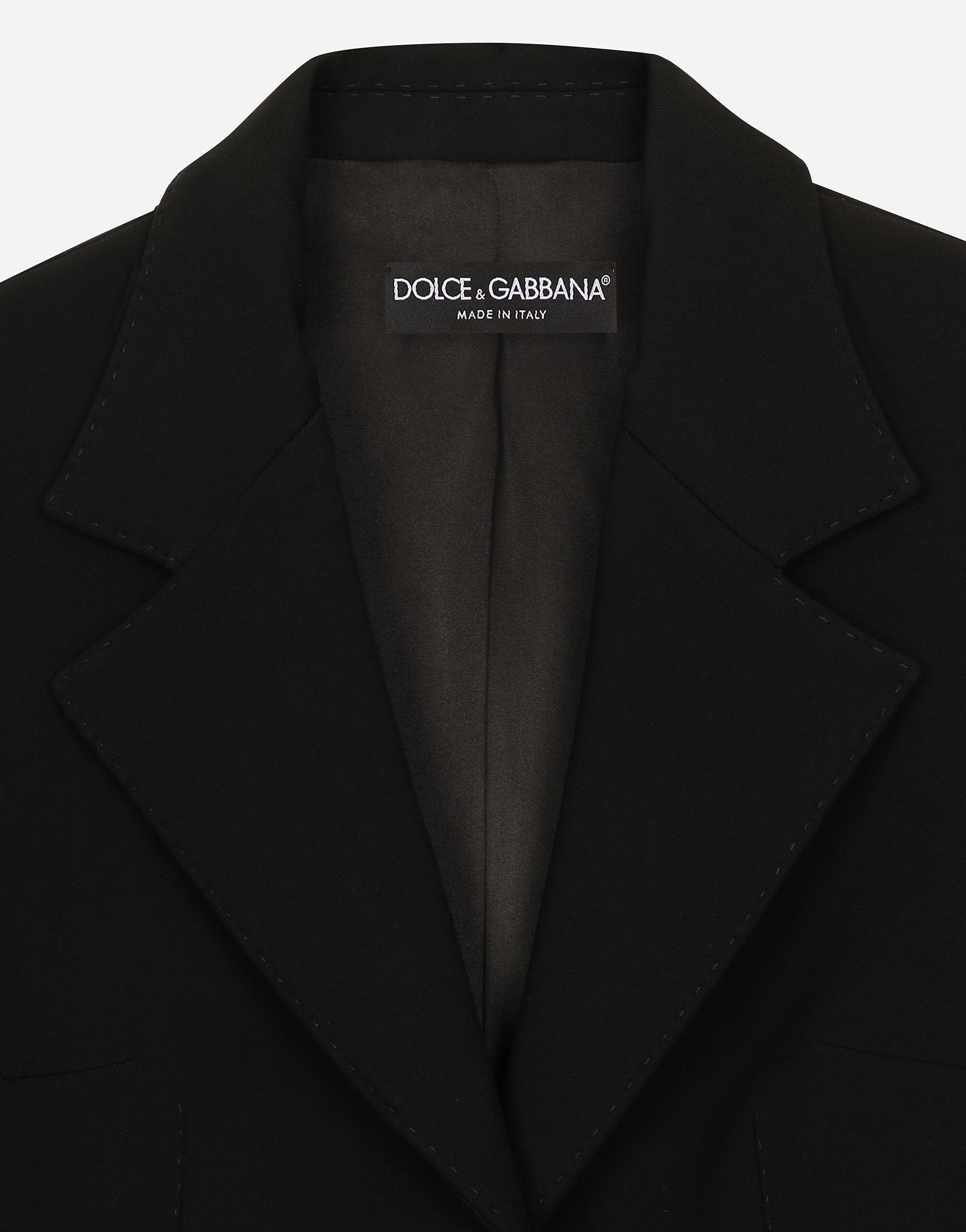 Single-breasted wool Dolce jacket - 12