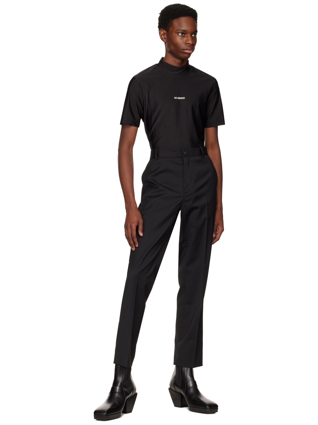Black Mock Turtleneck - 4