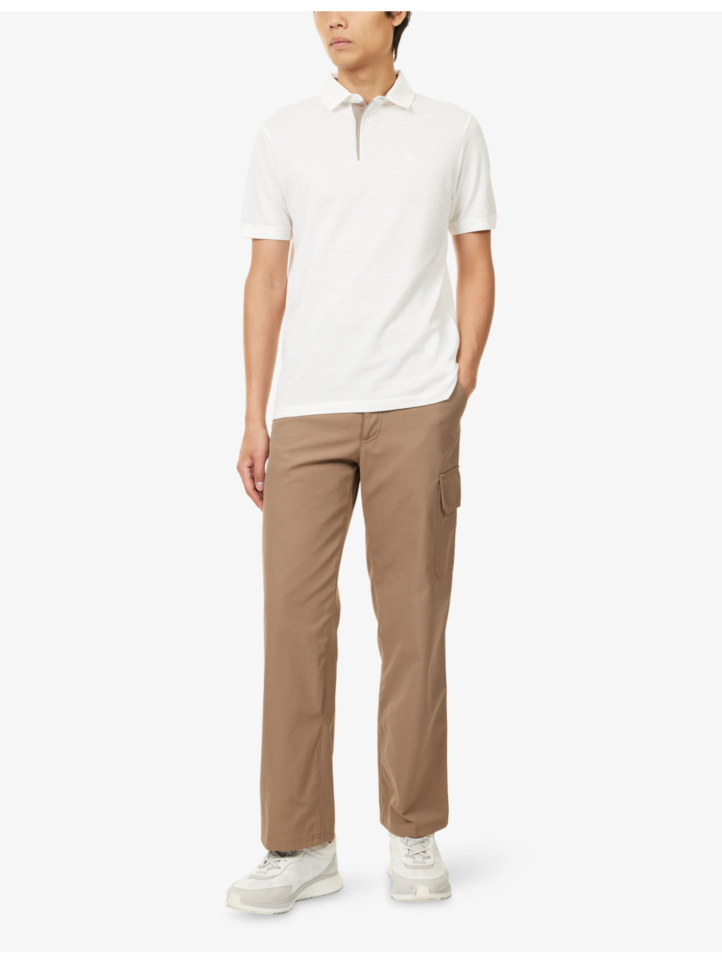 Embroidered-Logo Short-Sleeve Cotton Polo Shirt - 2