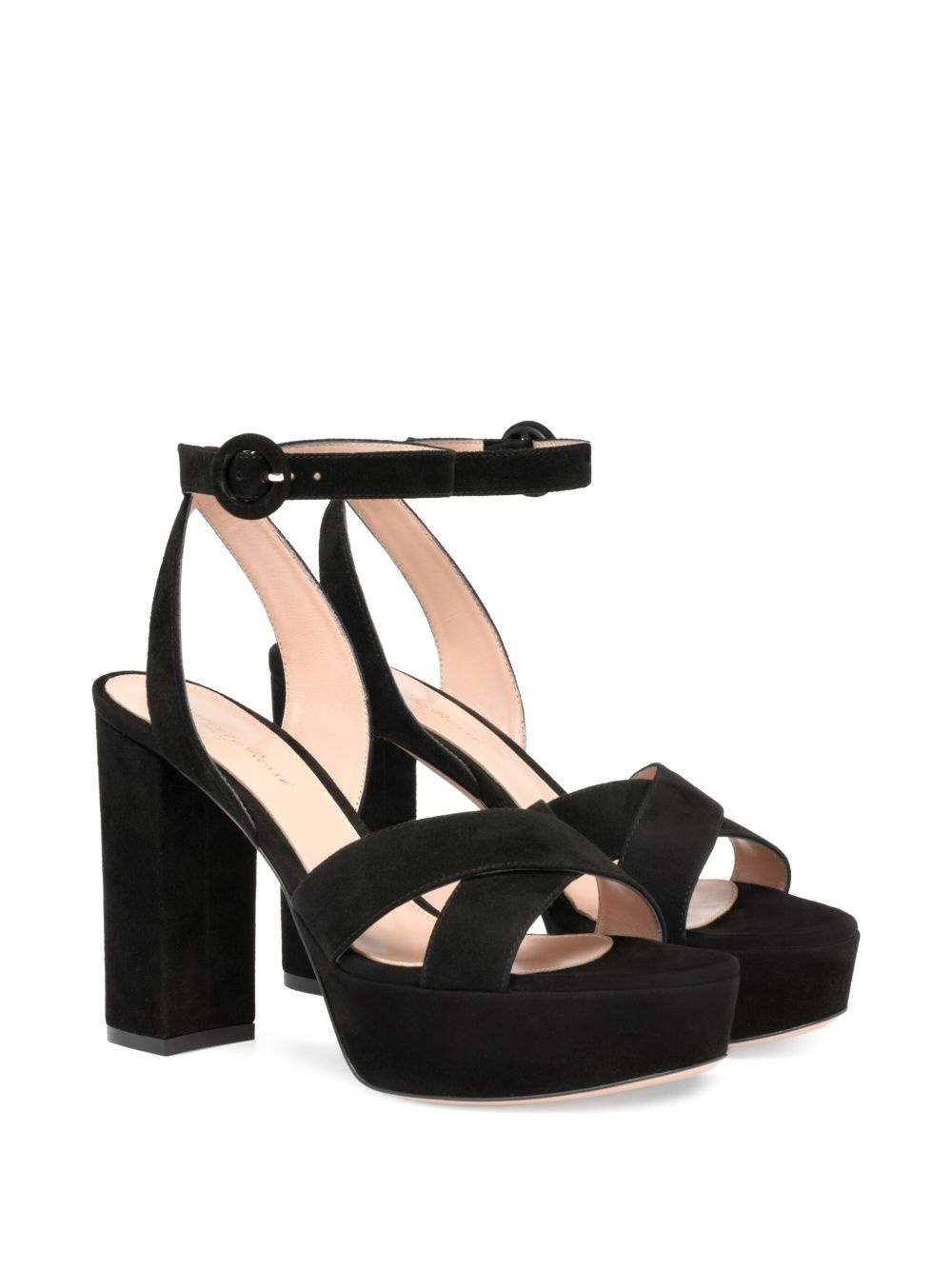 crossover platform sandals - 2