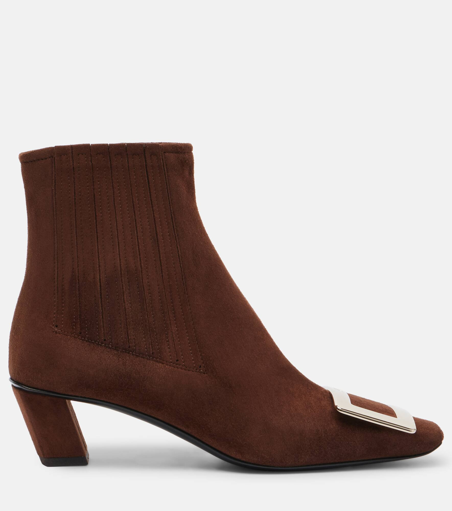 Belle Vivier 45 suede ankle boots - 4
